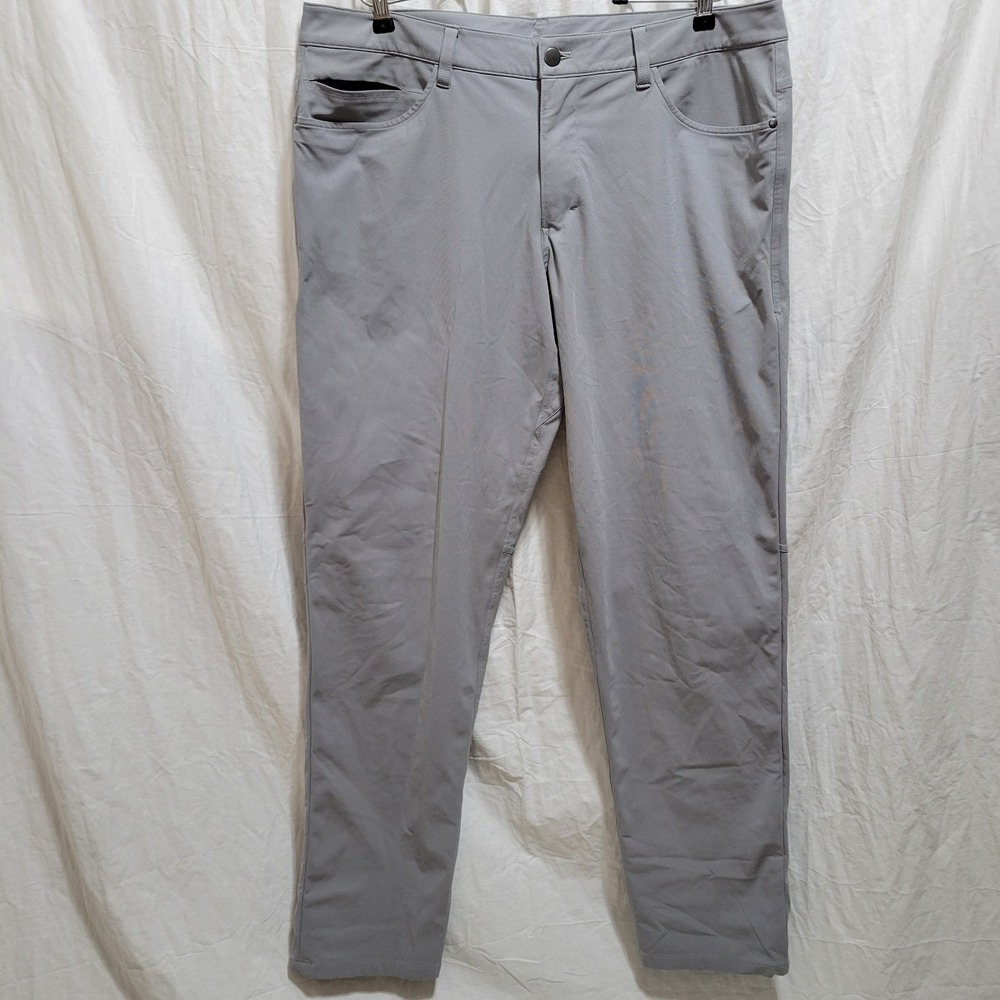 Lululemon ABC Men's 36x33 Classic-Fit 5 Pocket Pant Warpstreme Gray LM5426S